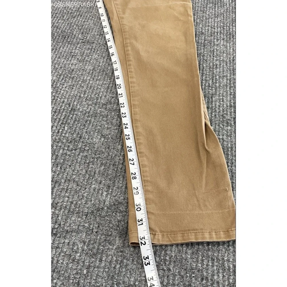 J.Crew Men's 250 Skinny Chino Pants Tan Khaki Stretch Cotton Twill Size 31x34